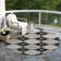 Machine Washable Indoor/Outdoor Christain ACN1443 Black Rug