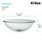 Glass Circular Vessel Bathroom Sink-10363219