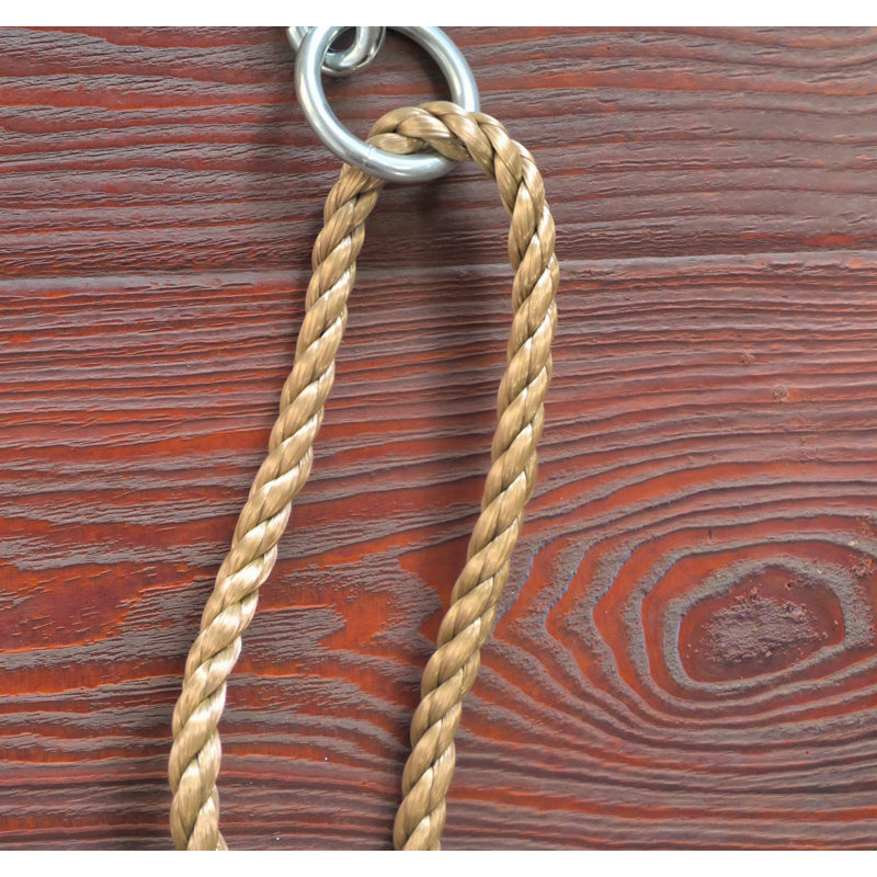HOMCOM Wood@@Rope Swing Seat