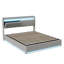 Upholstered Ottoman Storage Bed with LED Lighting and USB Port, Bed with Storage and Headboard-76567626-191157594
