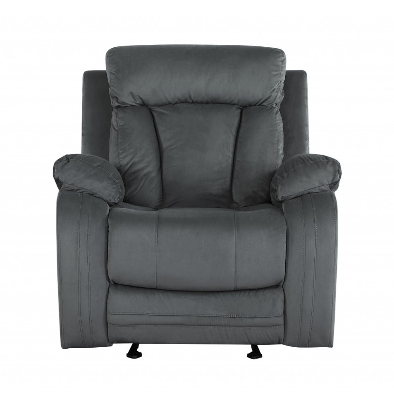 Three Piece Indoor Gray Microsuede Six Person Seating Set Three Piece Indoor Gray Microsuede Six Person Seating Set