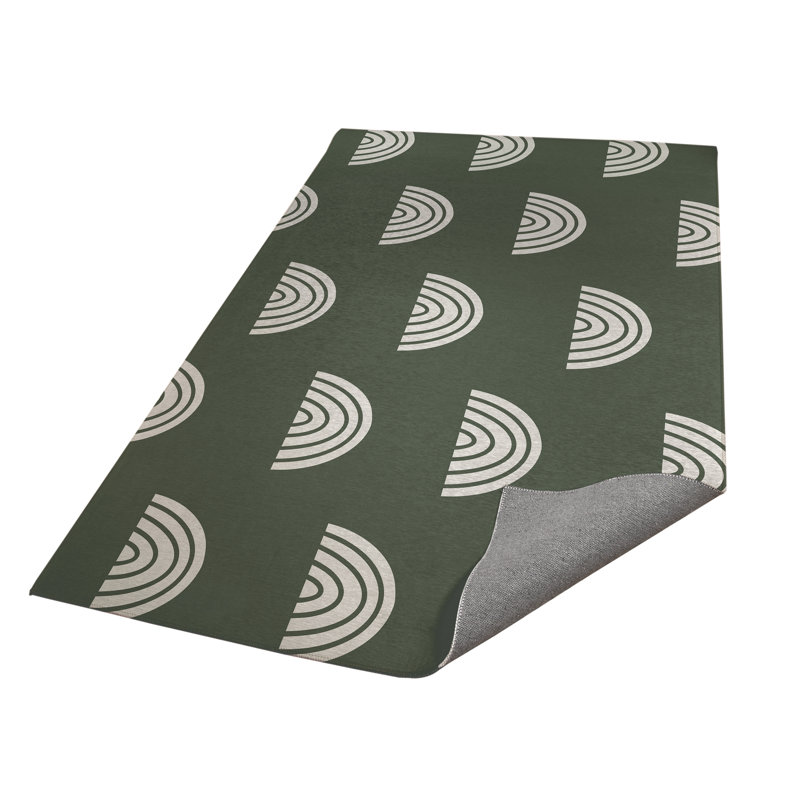 Bows Colorized Kids Play Mat, Rectangle 5' x 7', Chimichurri