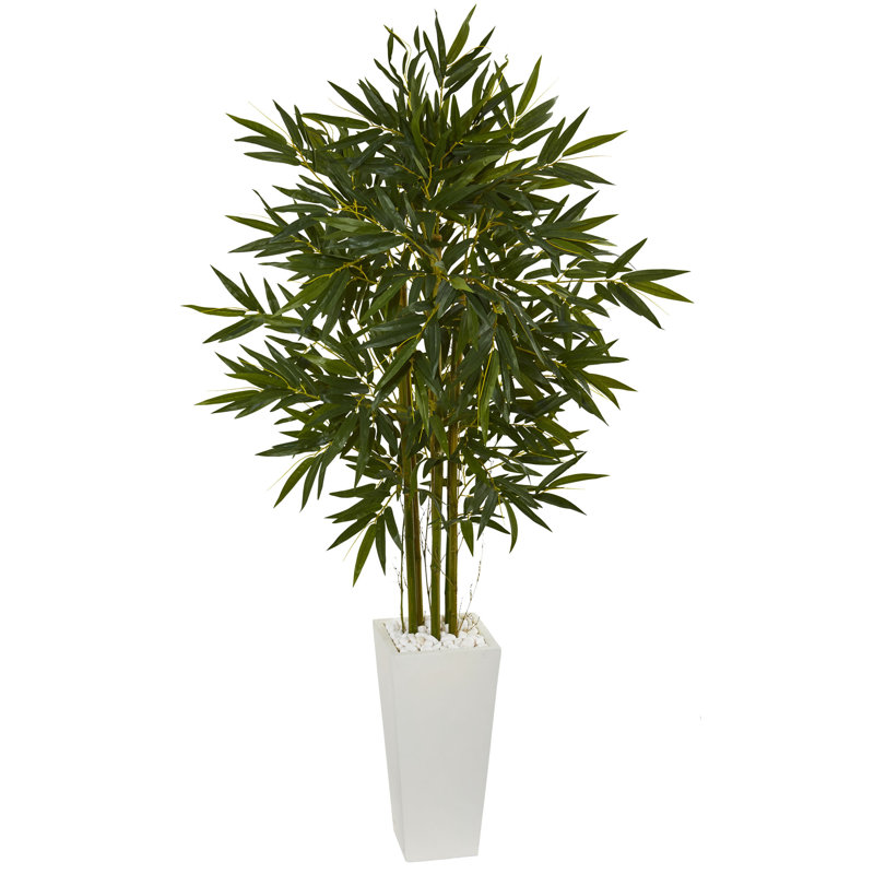 72'' Faux Bamboo Plant in Ceramic Planter