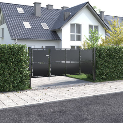 Pakrat 175cm H x 350cm W Anthracite Metal Gate