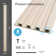 8 Pcs 96" x 6.26" WPC Waterproof Slat Wall Panels, 3D Wood Look Acoustic Diffuser Wall Paneling for Modern Decor,33.38 sq.ft.