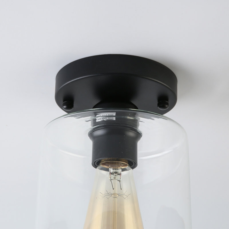 Plafonnier semi-encastré 1 lumière 5,51 po Dedrah