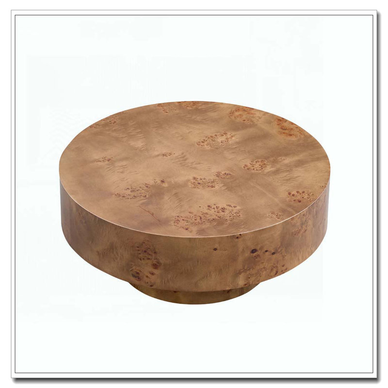 Table basse ronde 31,49 po, Noyer