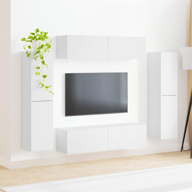 Unfinished Entertainment Centre for TVs up to 60", White