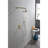 Wall Mounted Bathroom Shower - Brushed Gold With High 10" Stainless Steel Rain Head And Handheld Shower, 2 Way Balance Valve Kit For-125173579