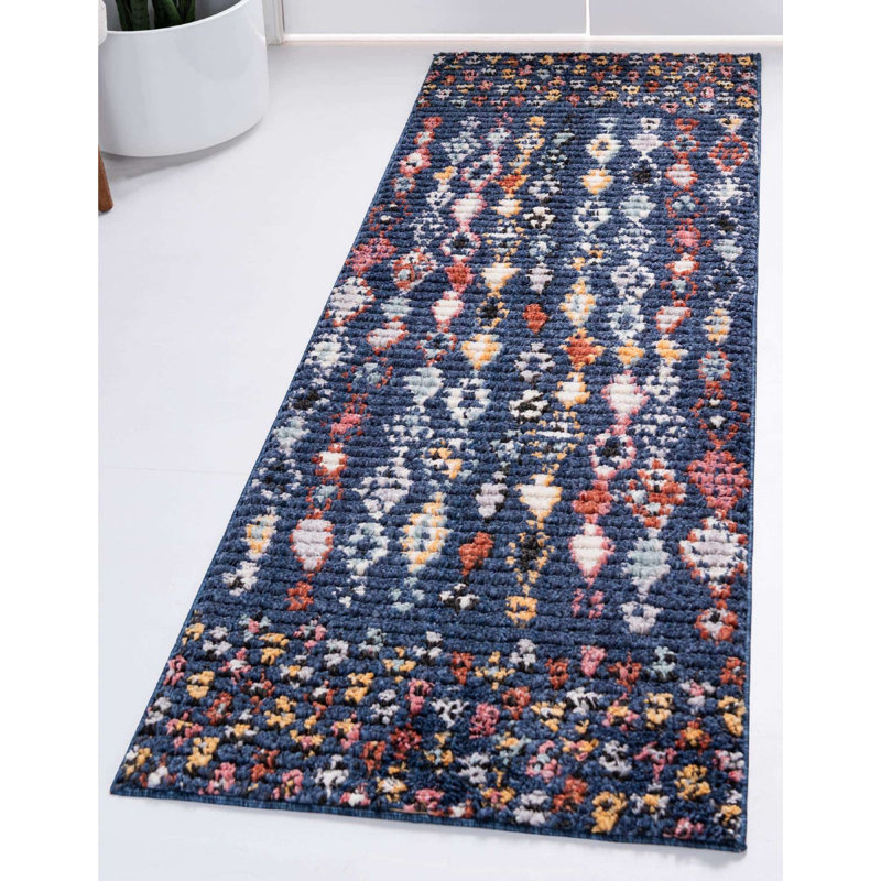 Victorville Abstract Indoor Rug, Runner 2'7" x 10'