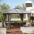 10' X 12' Universal Gazebo Sidewall Set With Panels, Hooks And C-Rings Included For Pergolas And Cabanas-122524072