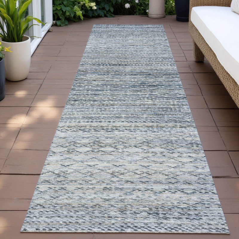Tapis intérieur / extérieur lavable à la machine Amanda ACN2150, Tapis de couloir 2 pi 3 po x 7 pi 6 po