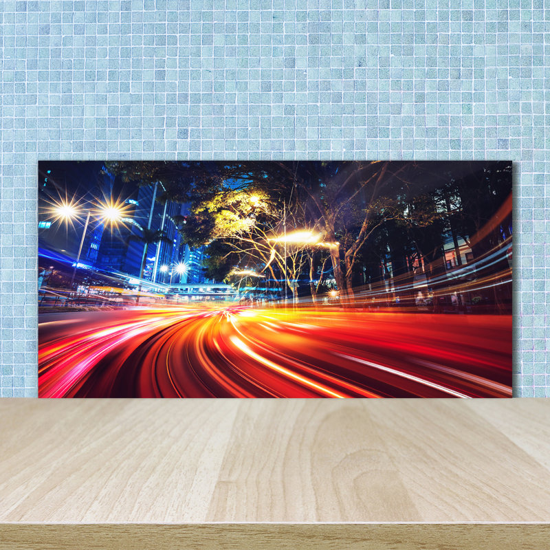 Alharit 50cm W x 100cm L Glass Peel and Stick Panel