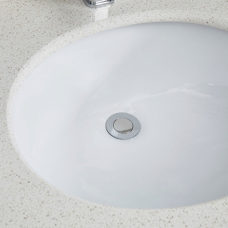 White Oval Ceramic Washbasin - Undermount, Heat, Stain, Scratch, Rust With Overflow Stain Lavatory Sink For Decoration White,