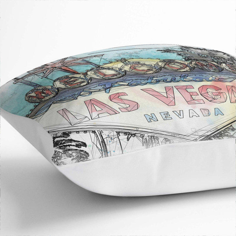 Square Cushion, 40cm H x 40cm W x 15cm D, White