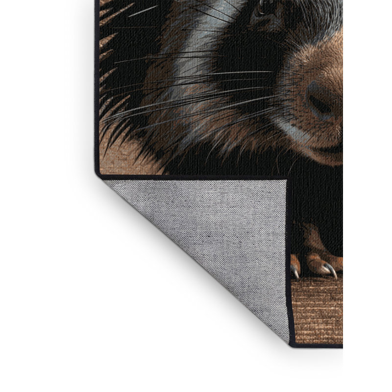  Tapis lavable africain Porcupine, Carré 3 pi