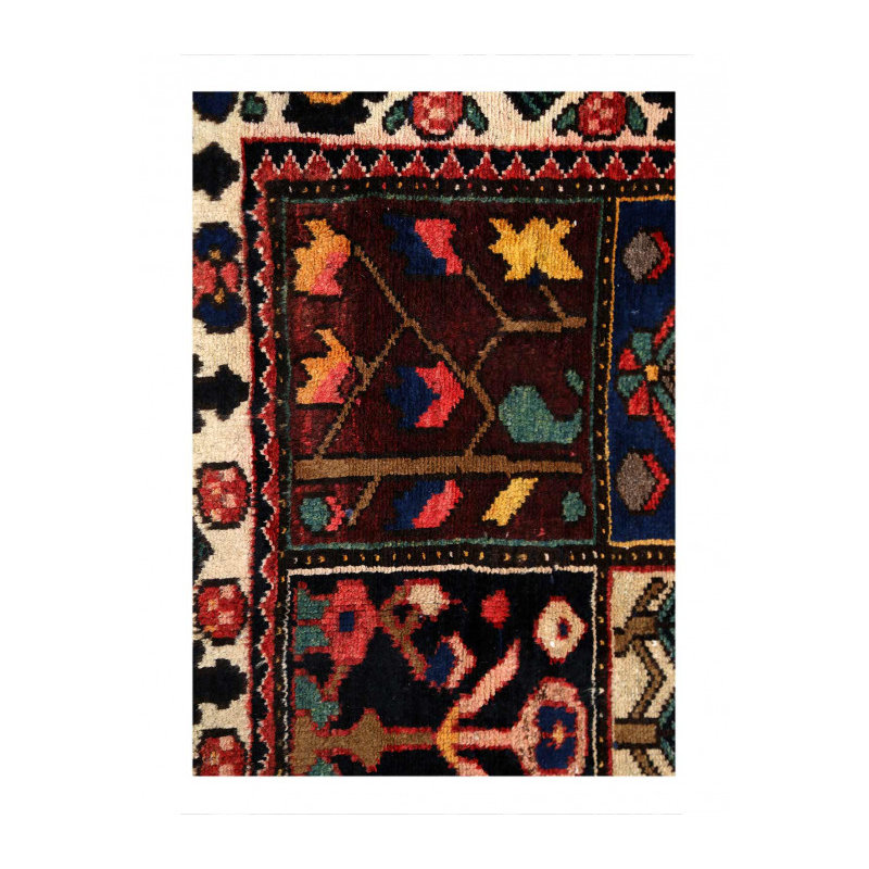 One-of-a-Kind 5'x8'4" Area Rug in Red/Navy Blue/Beige