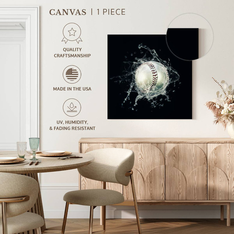 Sireci Baseball Splash, 16" H x 16" W