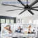 Ikera 72'' Large Windmill Ceiling Fans with Lights and Remote, Quiet Reversible DC Motor, 8 Aluminum Blades, Timer, 6''/12'' Downrods, for Indoor/Covered Outdoor Use
