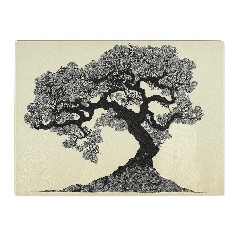 Vivid Tree  Glass Chopping Board