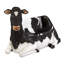 Holstein Cow Sculptural Bench