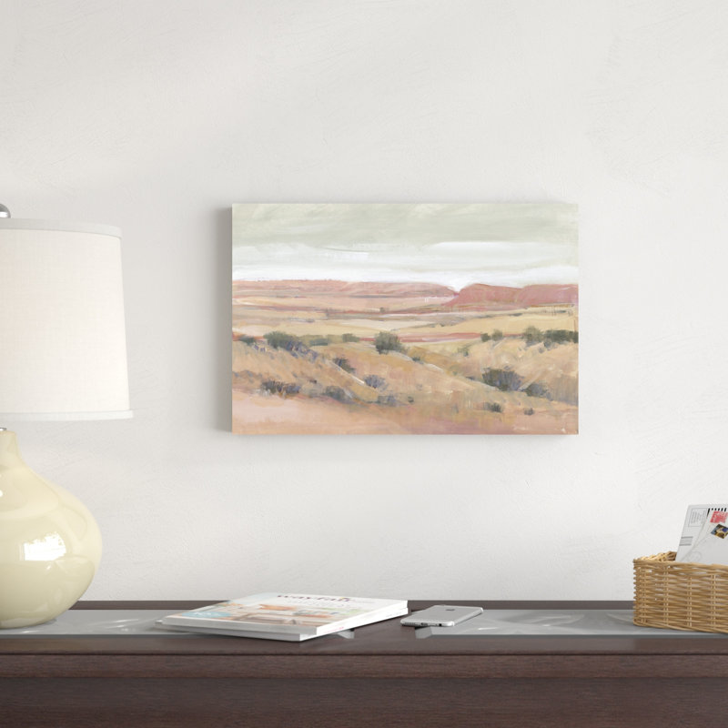 Paysage du sud-ouest I, H 12 po x l 18 po x P 1,25 po