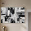 "Melosa", art mural moderne abstrait noir et blanc par Art Remedy-104439456-104439451