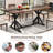 Dariusz Farmhouse Dining Table, Kitchen Rectangular Large Rustic Dinner Table, Adjustable Leg For Dining Living Room-14021356-15773188-14021330