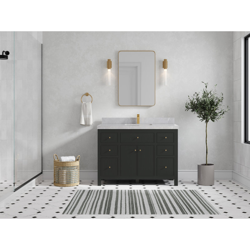 Sonoma 48 po X P 22 po De salle de bain Quartz gris perle