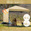 2.2 x 2.2 m Pop-Up Gazebo – Waterproof & UV Protection, 3-Stage Adjustable Height, Instant Setup for Garden & Patio-129414956