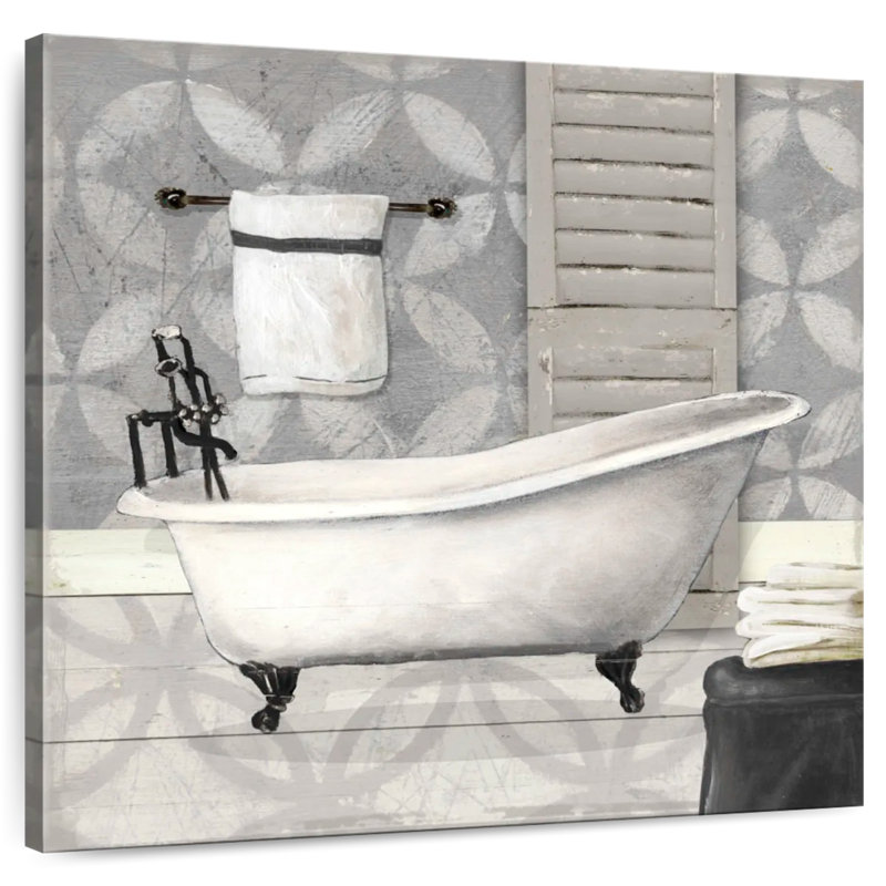 Lilie Gray Bath I, H 10 po x l 10 po