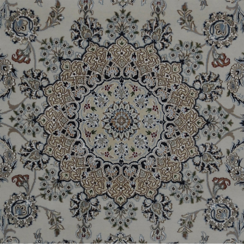 Tapis en laine et soie noué à la main Belk's (6 pi 7 po x 10 pi)