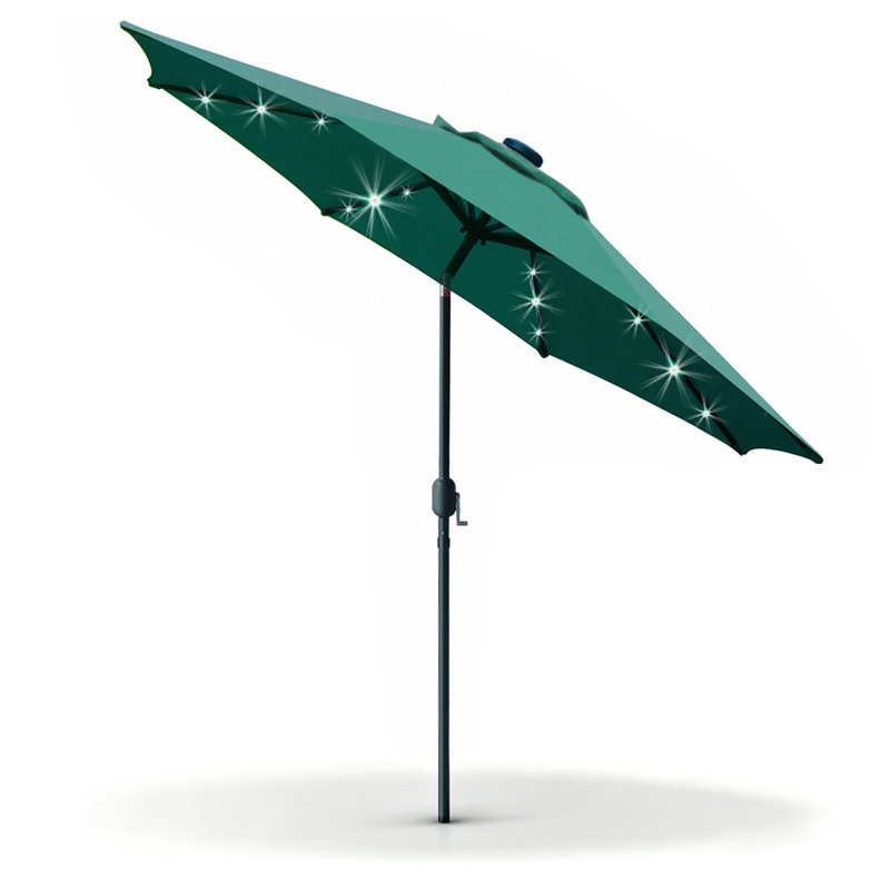 Parasol de marché balancé 9 pi, Vert foncé