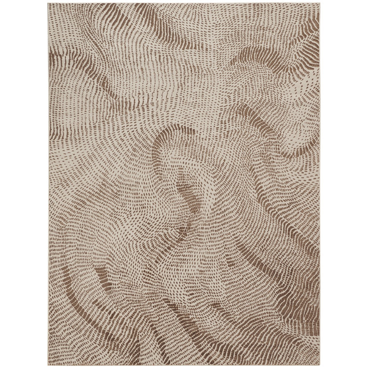 DKNY Central Park West Beige Brown Modern Indoor Rug