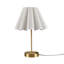 Lampe de table d'appoint à contrôle de prise et à intensité variable avec prise de courant dorée Voir ci-dessous