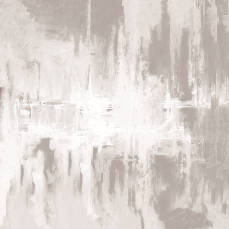 Monochromatic Abstract - Wrapped Canvas Painting, 76cm H x 76cm W x 3.8cm D