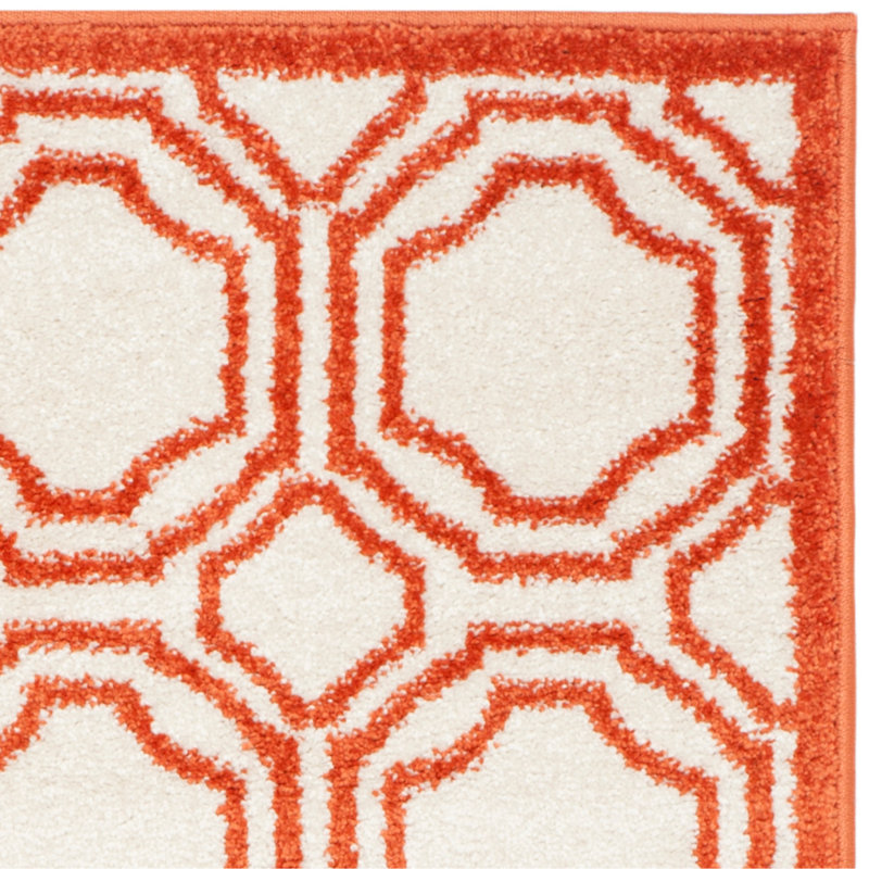 Amherst Performance Geometric Rug, Square 5'