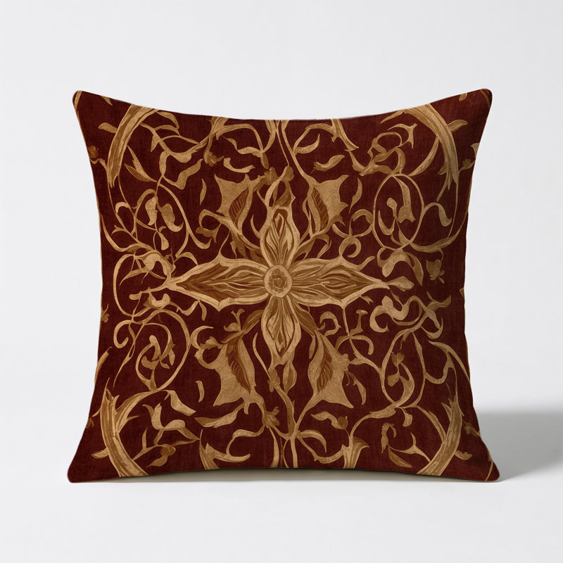 Mythic Labyrinth Indoor And Outdoor Throw Pillow, Square 16"