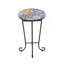 Table d'appoint de patio, colorée et noire