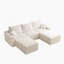 Canapé modulaire en L avec technologie de compression complète, canapé 3 places Cloud, sans assemblage, conception modulaire pour le confort du salon-307158150