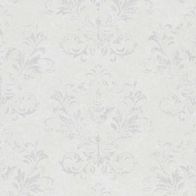 Hotel Damask Glitter Design Wallpaper Roll, Gray