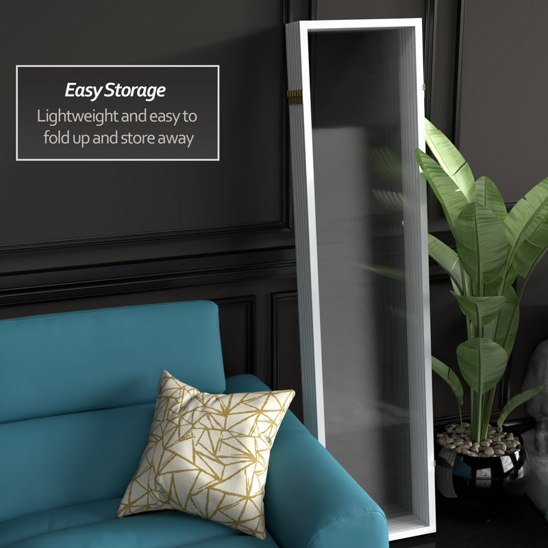 6 Ft. Tall Clear Screen Black 4 Panel, White, 6, 6 ft