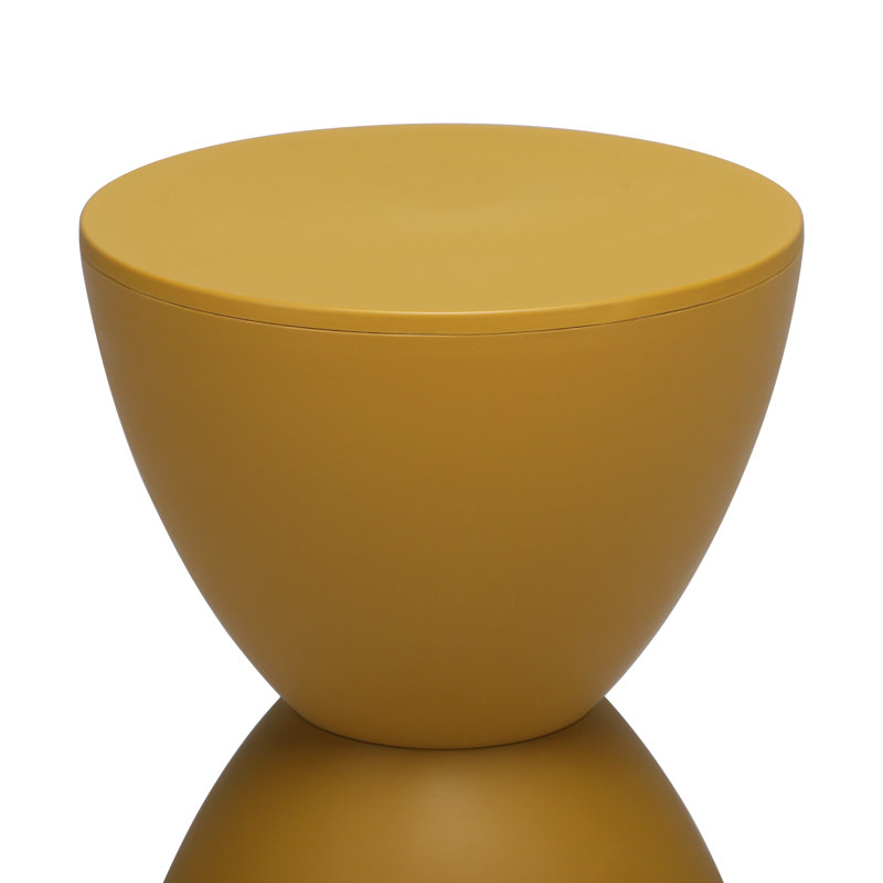 Tabouret d'extérieur Sallie jaune moutarde