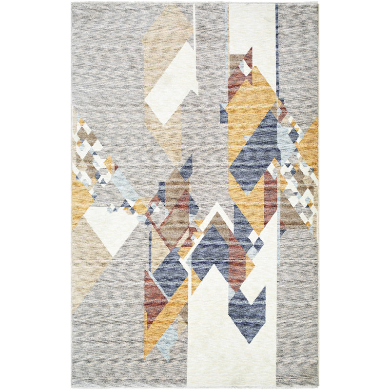 Usonia Abstract Indoor Rug, Rectangle 3'2" x 4'11"