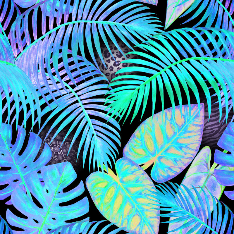 Leaves by Olga_Z - Wrapped Canvas Print, 51cm H x 51cm W x 3.8cm D