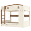 Lit superposé grand sur grand avec lit gigogne et tablettes de rangement-4689971