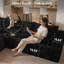 Canapé-lit modulaire en forme de L de 104 po avec siège profond et accoudoir large pour le salon, aucun assemblage requis-1780560104-1780560107