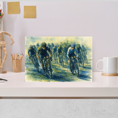 Art contemporain mural The Cyclistes