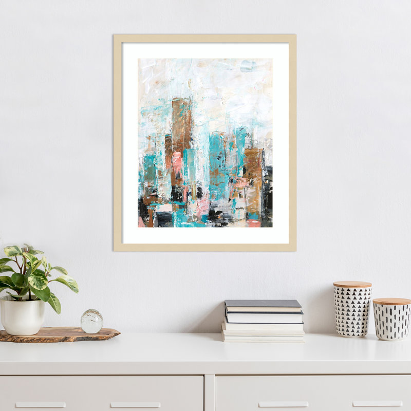 «Misty Hues I» par Ethan Harper, reproduction d'art encadrée sur bois, H 25 po x l 21 po