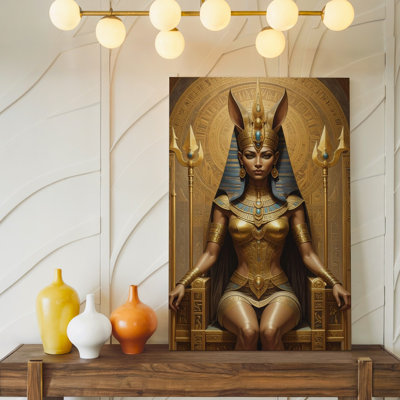 Voici la description du produit et optimisation pour votre déesse bastet, art mural
